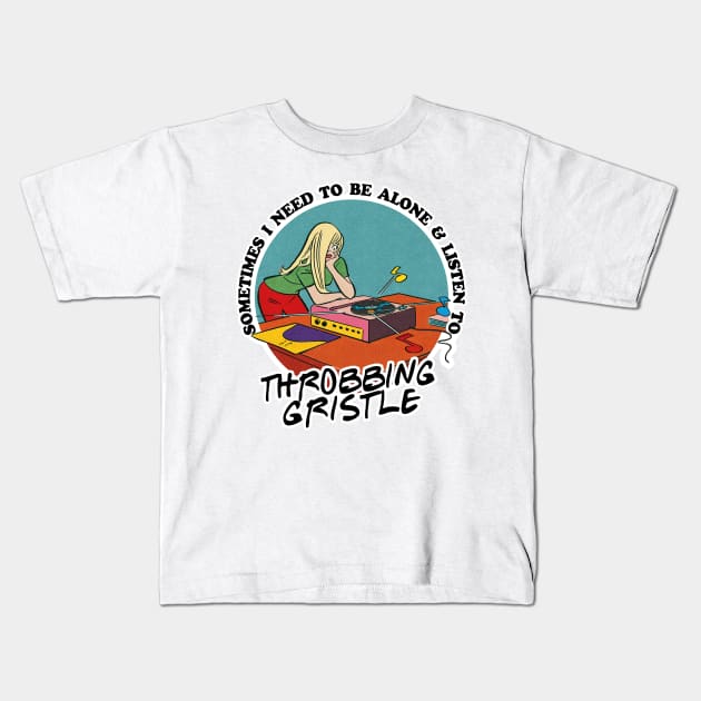 Throbbing Gristle / Music Obsessive Fan Design Kids T-Shirt by DankFutura